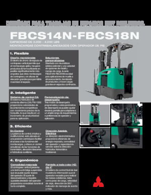 Electric forklifts Mitsubishi FBCS18N