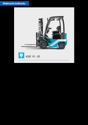Electric forklifts Baoli KBE 15