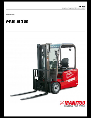 Elektrikli ön-forklift kamyonları Manitou ME 318