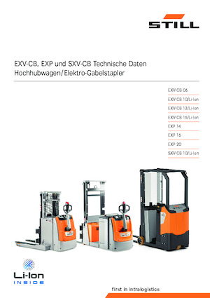 Electric forklifts Still SXV-CB 10