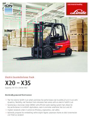 Electric forklifts Linde X25