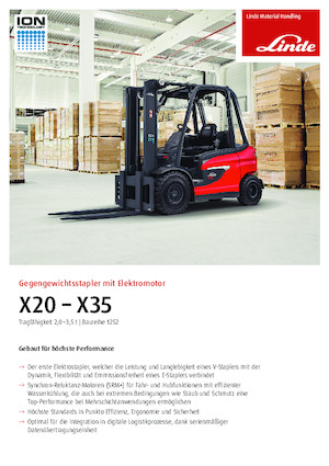 Electric forklifts Linde X25