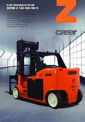 Elektrikli ön-forklift kamyonları Carer Z 140 H
