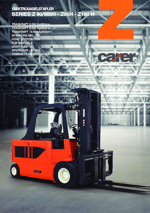 Elektrikli ön-forklift kamyonları Carer Z 90 H