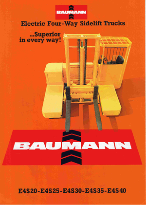 Elektrikli Çok Yönlü Forkliftler Baumann E4S 35/08/33