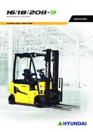 Electric forklifts Hyundai 16B-9