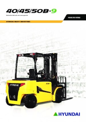 Elektrikli ön-forklift kamyonları Hyundai 40B-9