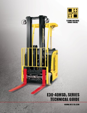 Electric forklifts Hyster E30HSD3