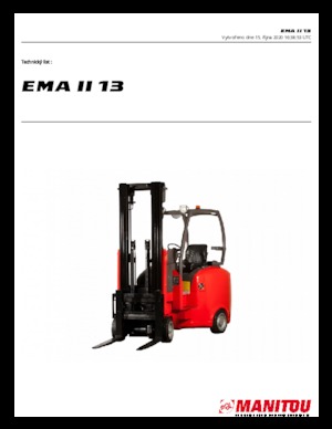 Elektrikli ön-forklift kamyonları Manitou EMA II 13