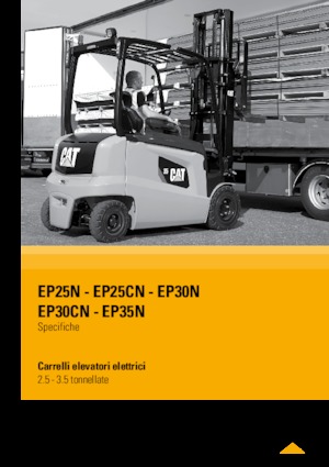 Elektrikli ön-forklift kamyonları Caterpillar EP25N