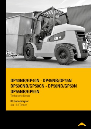 Elektrikli ön-forklift kamyonları Caterpillar EP50 2
