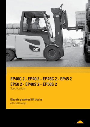 Elektrikli ön-forklift kamyonları Caterpillar EP50 2
