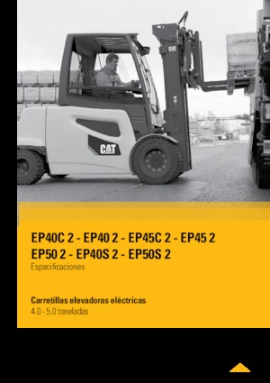 Elektrikli ön-forklift kamyonları Caterpillar EP50 2