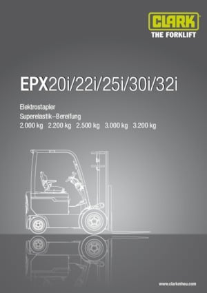 Electric forklifts Clark EPX 32 i