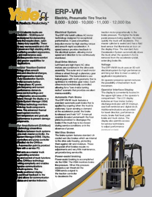 Electric forklifts Yale ERP080VM