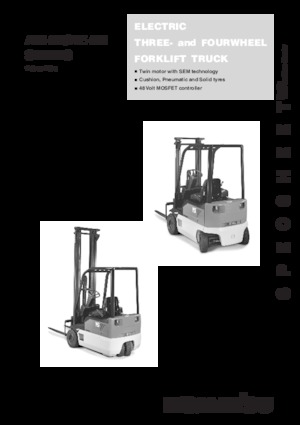 Elektrikli ön-forklift kamyonları Komatsu FB 12 M 2 R