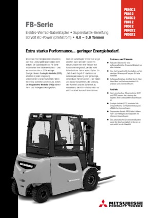 Electric forklifts Mitsubishi FB40C