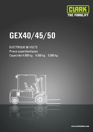 Elektrikli ön-forklift kamyonları Clark GEX 40
