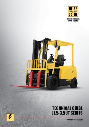 Elektrikli ön-forklift kamyonları Hyster J3.5UT