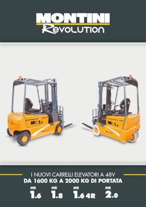 Elektrikli ön-forklift kamyonları Montini MR 1.6