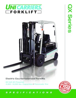 Electric forklifts UniCarriers QX50