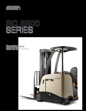 Elektrikli ön-forklift kamyonları Crown RC 5555-40