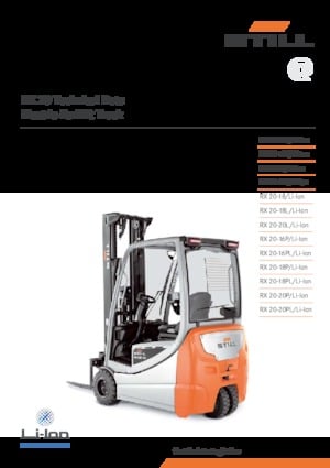 Electric forklifts Still RX 20-16L