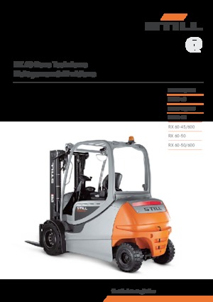 Elektrikli ön-forklift kamyonları Still RX 60-40/600