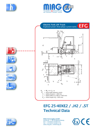 EX Elektrikli Patlamaya Dayanıklı Forkliftler Miag EFG 35 XE 2