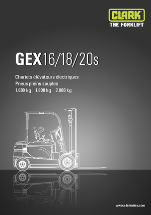 Electric forklifts Clark GEX20 s