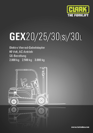 Electric forklifts Clark GEX 25
