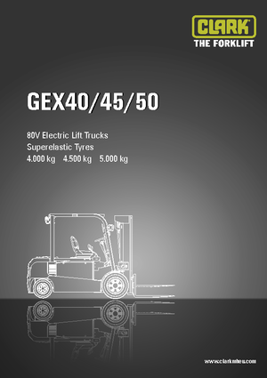 Elektrikli ön-forklift kamyonları Clark GEX 40