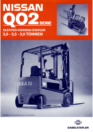 Electric forklifts Nissan Q 02 L 25 CU