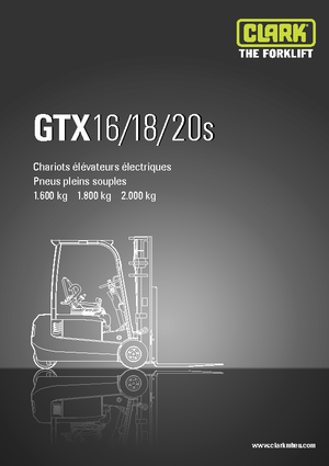 Electric forklifts Clark GTX20 s