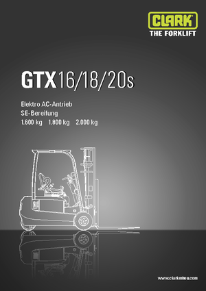 Electric forklifts Clark GTX20 s