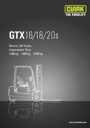 Electric forklifts Clark GTX20 s