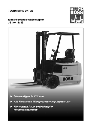 Electric forklifts Steinbock JE 13-70
