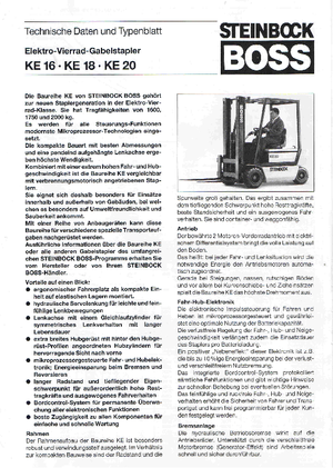 Electric forklifts Steinbock KE 18-50