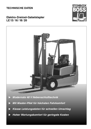 Electric forklifts Steinbock LE 20-66