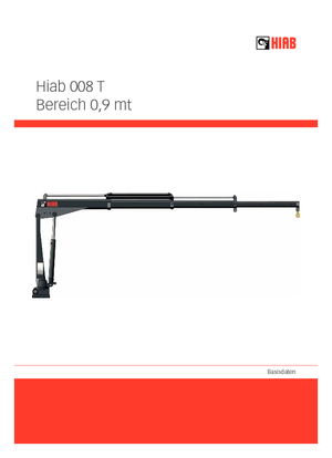 Electric Loading Cranes Hiab 008 T-2 ELT