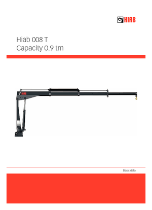 Electric Loading Cranes Hiab 008 T-2 ELT