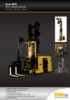 Elektrikli Yandan Yükleyiciler Yale MTC13