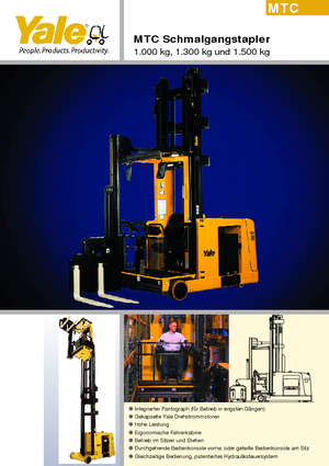 Elektrikli Yandan Yükleyiciler Yale MTC 15 LW