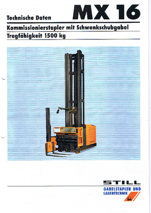 Elektrikli Yandan Yükleyiciler Still-Wagner MX 16