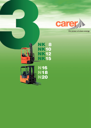 Elektrikli ön-forklift kamyonları Carer NK 15 ac