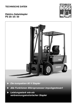 Elektrikli ön-forklift kamyonları Steinbock PE 3.0