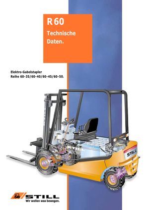 Elektrikli ön-forklift kamyonları Still R 60-40