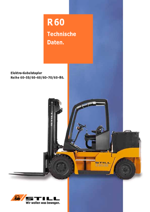 Elektrikli ön-forklift kamyonları Still R 60-60