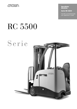 Elektrikli ön-forklift kamyonları Crown RC 5520 1,5
