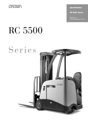Electric forklifts Crown RC 5520 1,5
